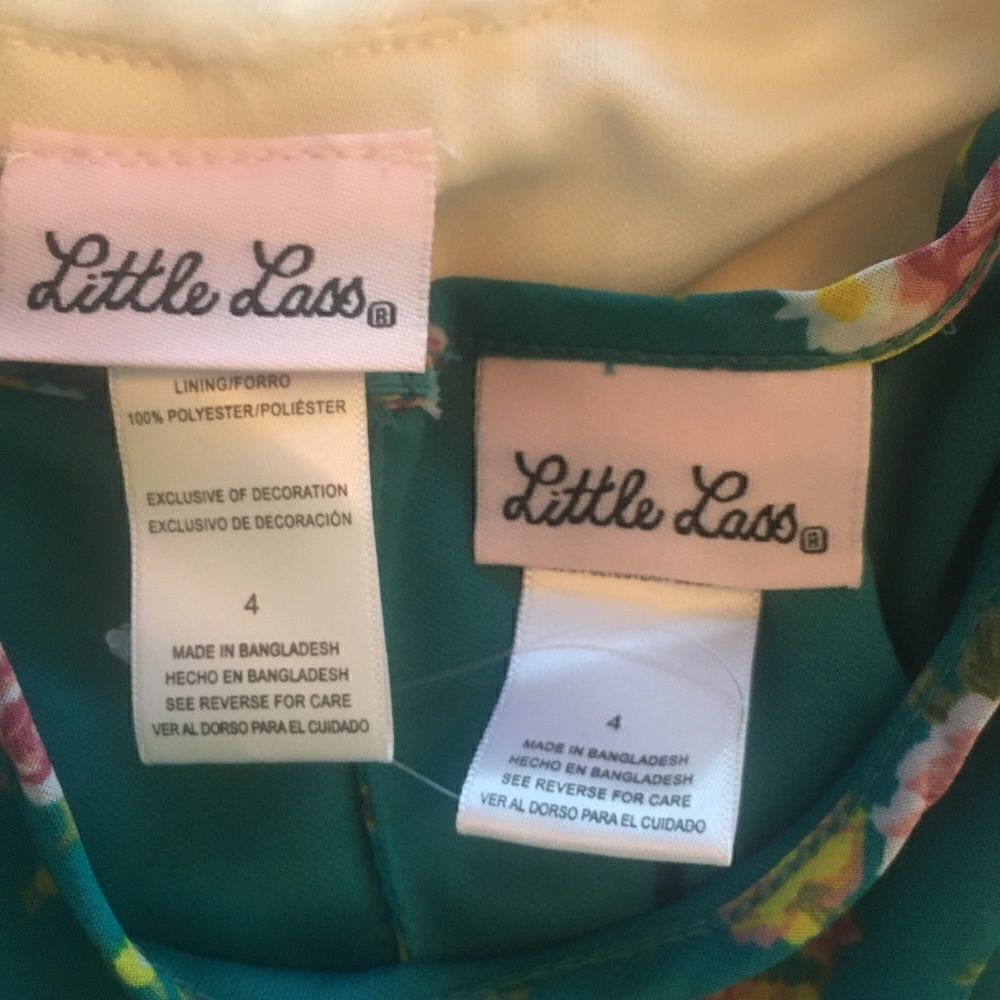 LITTLE LASS Dress And Vest Set Size 4 - Picture 6 of 8
